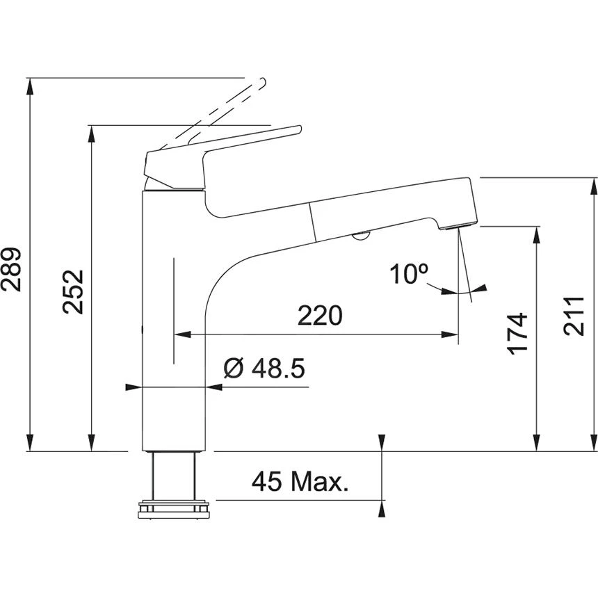Franke Lift - Spültischarmatur FW 1668.031 Mit Ausziehbarem Brause, Verchromt 115.0621.668 4 Franke Lift - Spültischarmatur FW 1668.031 Mit Ausziehbarem Brause, Verchromt 115.0621.668 – Bild 2