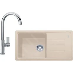 Franke Sets - Küchenset G119, Fragranitspüle BSG 611-78/39 + Armatur FP 0408.031, Sahara/Chrom 114.0441.163