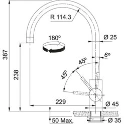 Franke Eos Neo - Spültischarmatur FC 0045.503, Anthrazit 115.0628.253 7 Franke Eos Neo - Spültischarmatur FC 0045.503, Anthrazit 115.0628.253 -Küchenarmaturen Verkauf 0679c67b5980b7bb4a2d4371 2