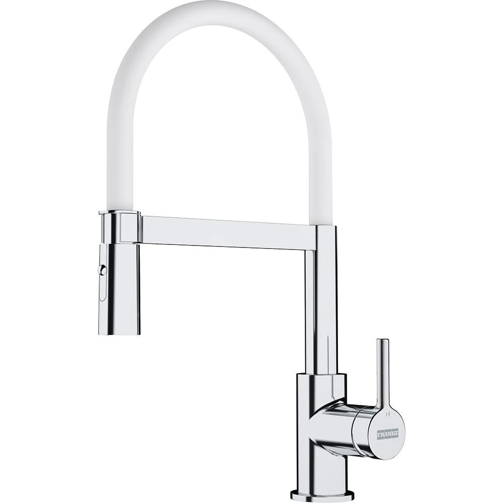 Franke Lina - Spültischarmatur FC 6088.031 Mit Flexiblem Arm, Verchromt/weiß 115.0626.088 3 Franke Lina - Spültischarmatur FC 6088.031 Mit Flexiblem Arm, Verchromt/weiß 115.0626.088