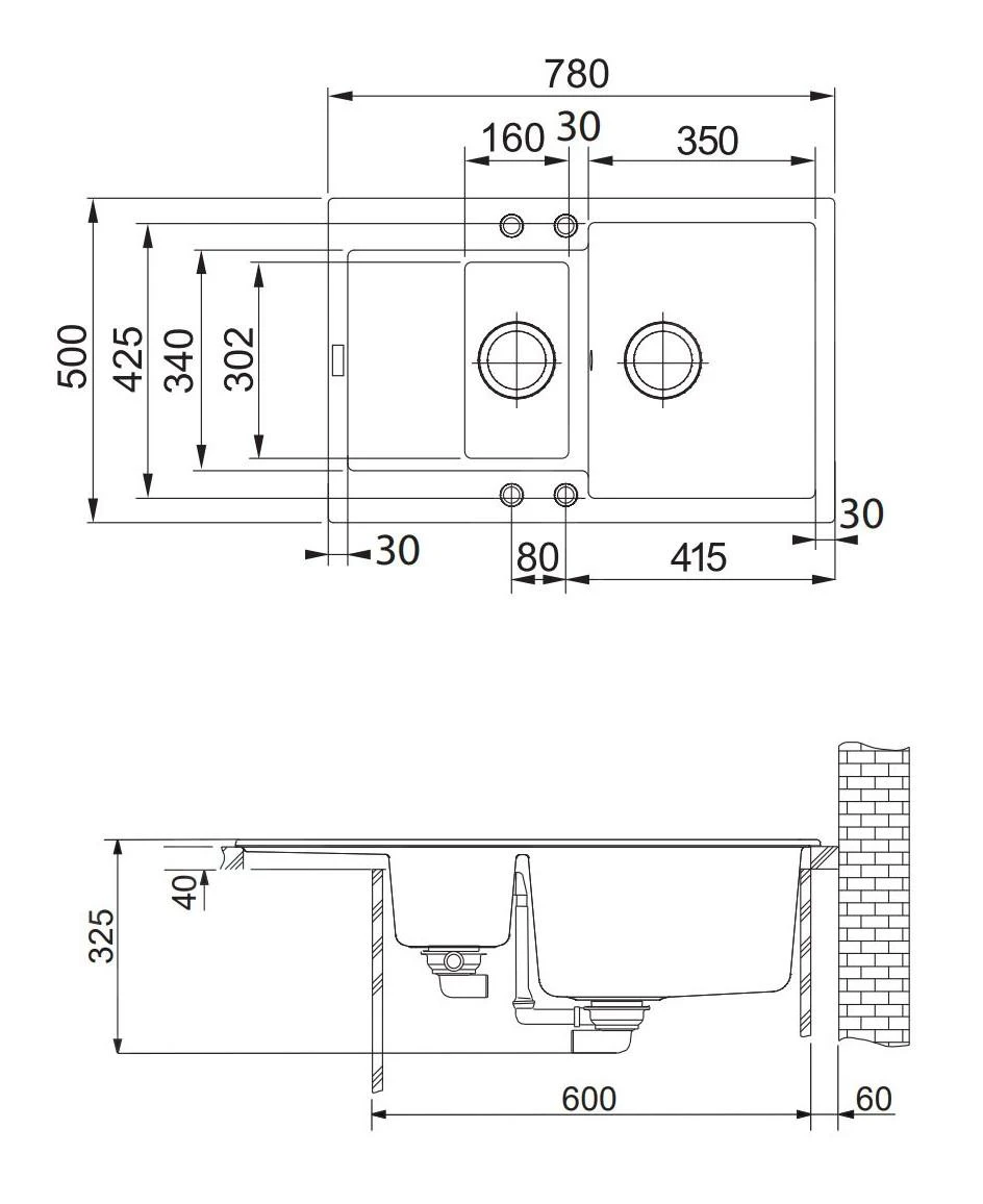 Franke Maris - Fragranit-Spüllbecken MRG 651-78, 780x500 Mm, Schwarz Matt 114.0637.579 4 Franke Maris - Fragranit-Spüllbecken MRG 651-78, 780x500 Mm, Schwarz Matt 114.0637.579 – Bild 2
