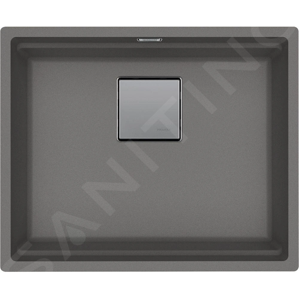 Franke Kubus 2 - Fragranitspüle KNG 110-52, 560x460 Mm, Steingrau 125.0641.422 3 Franke Kubus 2 - Fragranitspüle KNG 110-52, 560x460 Mm, Steingrau 125.0641.422