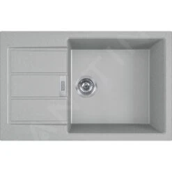 Franke Sirius 2.0 - Tectonite-Spüle S2D 611-78 XL, 780x500 Mm, Grau 143.0617.617