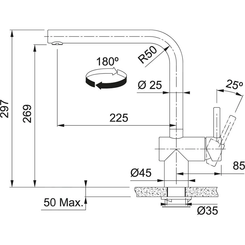 Franke Atlas Neo - Elektronische Spültischarmatur FC 5489. 502, Schwarz 115.0625.525 4 Franke Atlas Neo - Elektronische Spültischarmatur FC 5489. 502, Schwarz 115.0625.525 – Bild 2