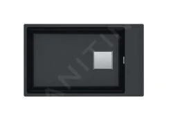 Franke Kubus 2 - Fragranit Spülbecken KNG 110-62, 760x460 Mm, Onyx 125.0512.515