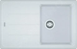Franke Basis - Fragranit Spülbecken BFG 611-78, 780x500 Mm, Weiß Eis 114.0285.168