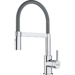 Franke Lina - Spültischarmatur FC 6087.031 Mit Flexiblem Arm, Verchromt/grau 115.0626.087