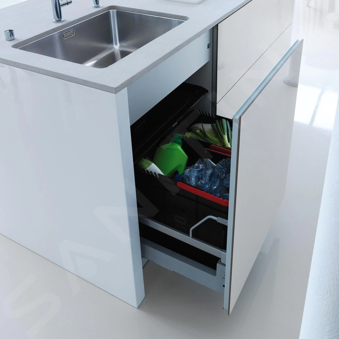 Franke Abfalltrennsysteme - Abfalleimer 300-60 Duo, Eingebaut 121.0150.143 5 Franke Abfalltrennsysteme - Abfalleimer 300-60 Duo, Eingebaut 121.0150.143 – Bild 3