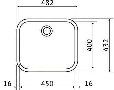 Franke Galassia - Spülbecken GAX 110-45, 482x432 Mm, Edelstahl 122.0021.440 4 Franke Galassia - Spülbecken GAX 110-45, 482x432 Mm, Edelstahl 122.0021.440 – Bild 2