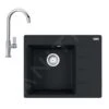 Franke Sets - Set G214, Fragranit Spülbecken CNG 611-62 TL/2 Und Küchenarmatur FP 0408.031, Schwarz Matt/Chrom 114.0650.764 -Küchenarmaturen Verkauf 4aef6dca09913ce69de94919