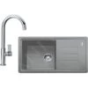Franke Sets - Küchenset G119, Fragranitspüle BSG 611-78/39 + Armatur FP 0408.031, Steingrau/Chrom 114.0441.165