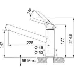 Franke Orbit - Spültischarmatur FC 3054.082, Verchromt/Sahara 115.0623.058 -Küchenarmaturen Verkauf 5c1eab3580949e4a99f569be 4