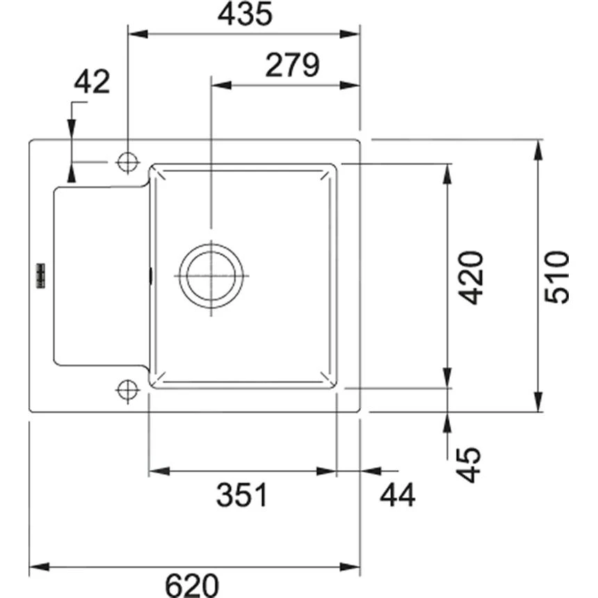 Franke Maris - Keramikspüle MRK 611-62, 620x510 Mm, Perlgrau 124.0380.344 4 Franke Maris - Keramikspüle MRK 611-62, 620x510 Mm, Perlgrau 124.0380.344 – Bild 2