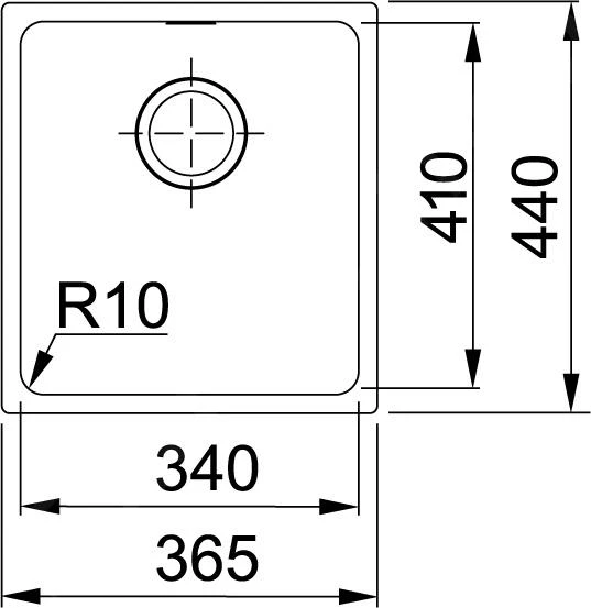 Franke Sirius - Tectonite Spülbecken SID 110-34, 380x450 Mm, Schwarz 125.0363.785 4 Franke Sirius - Tectonite Spülbecken SID 110-34, 380x450 Mm, Schwarz 125.0363.785 – Bild 2
