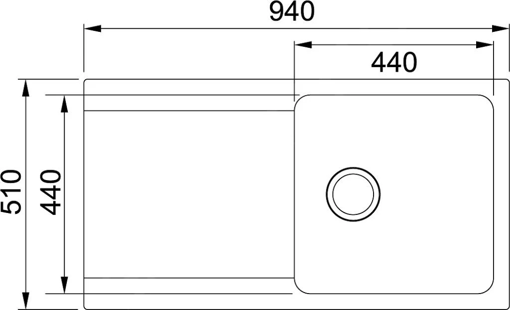 Franke Orion - Tectonite Spülbecken OID 611, 940x510 Mm, Grau 114.0442.824 4 Franke Orion - Tectonite Spülbecken OID 611, 940x510 Mm, Grau 114.0442.824 – Bild 2