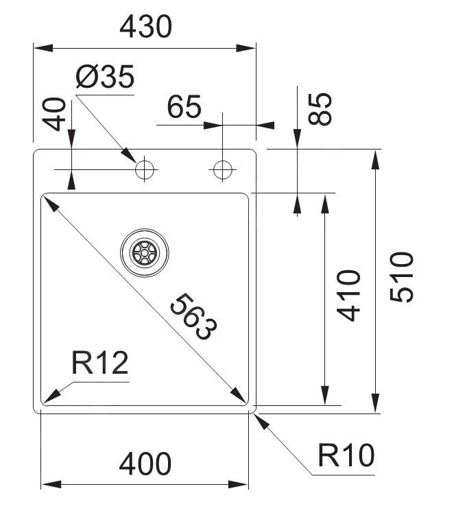 Franke Box - Spülbecken Edelstahl BXX 210/610-40 TL, 430x510 Mm 127.0369.288 4 Franke Box - Spülbecken Edelstahl BXX 210/610-40 TL, 430x510 Mm 127.0369.288 – Bild 2