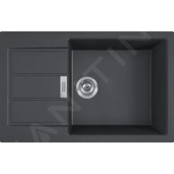 Franke Sets - SET T88, Tectonite-Spüle S2D 611-78 XL Mit Armatur FN 0147.031, Schwarz/Chrom 143.0618.741 -Küchenarmaturen Verkauf 7579aa0740822a0b96a17a52