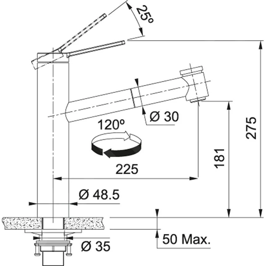 Franke Tango Neo - Spültischarmatur FC 6389.501 Mit Ausziehbarer Brause, Edelstahl 115.0596.389 4 Franke Tango Neo - Spültischarmatur FC 6389.501 Mit Ausziehbarer Brause, Edelstahl 115.0596.389 – Bild 2