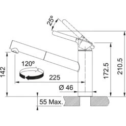 Franke Orbit - Spültischarmatur FC 3055.031 Mit Ausziehbarem Endstück, Verchromt 115.0623.055 -Küchenarmaturen Verkauf 7b0e1b2aa261444e99f1985b