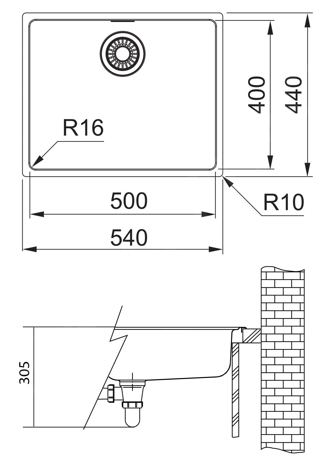Franke Maris - Spülbecken Edelstahl MRX 210/610-50, 540x440x180 Mm 127.0539.573 4 Franke Maris - Spülbecken Edelstahl MRX 210/610-50, 540x440x180 Mm 127.0539.573 – Bild 2