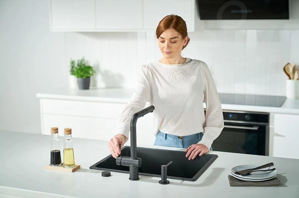 Franke Active New - Spültischarmatur FN 6110.901, Mit Ausziehbarer Brause, Schwarz Matt 115.0653.382 9 Franke Active New - Spültischarmatur FN 6110.901, Mit Ausziehbarer Brause, Schwarz Matt 115.0653.382 – Bild 7