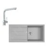 Franke Sets - Küchenset T76, Tectonite-Spüle S2D 611-100 Und Spültischarmatur Samoa, Grau/ververchromtt 143.0650.602 -Küchenarmaturen Verkauf 95a3ed7821d4f1f8881595cf