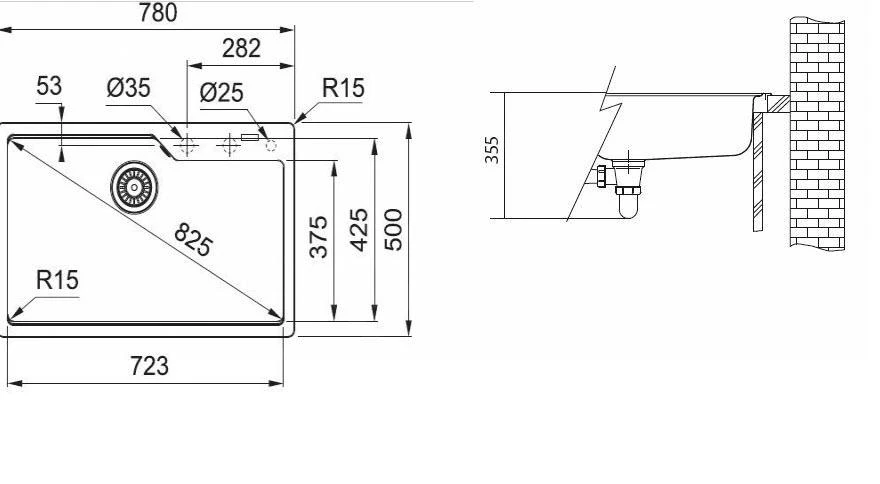 Franke Urban - Fragranit Spülbecken UBG 610-78, 780x500 Mm, Steingrau 114.0582.798 4 Franke Urban - Fragranit Spülbecken UBG 610-78, 780x500 Mm, Steingrau 114.0582.798 – Bild 2