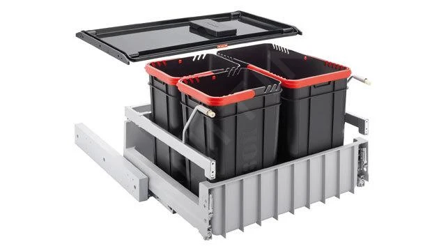 Franke Abfalltrennsysteme - Abfalleimer 300-60 Trio, Eingebaut 121.0150.146 3 Franke Abfalltrennsysteme - Abfalleimer 300-60 Trio, Eingebaut 121.0150.146