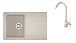 Franke Sets - SET G173, Fragranitspüle BFG 611-78 Mit Armatur FP 9000.082, Sahara/Sahahra 114.0619.588