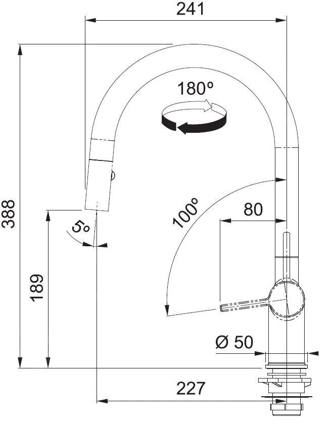 Franke Active - Spültischarmatur FN 4090.031 Mit Ausziehbarer Brause, Verchromt 115.0653.401 4 Franke Active - Spültischarmatur FN 4090.031 Mit Ausziehbarer Brause, Verchromt 115.0653.401 – Bild 2