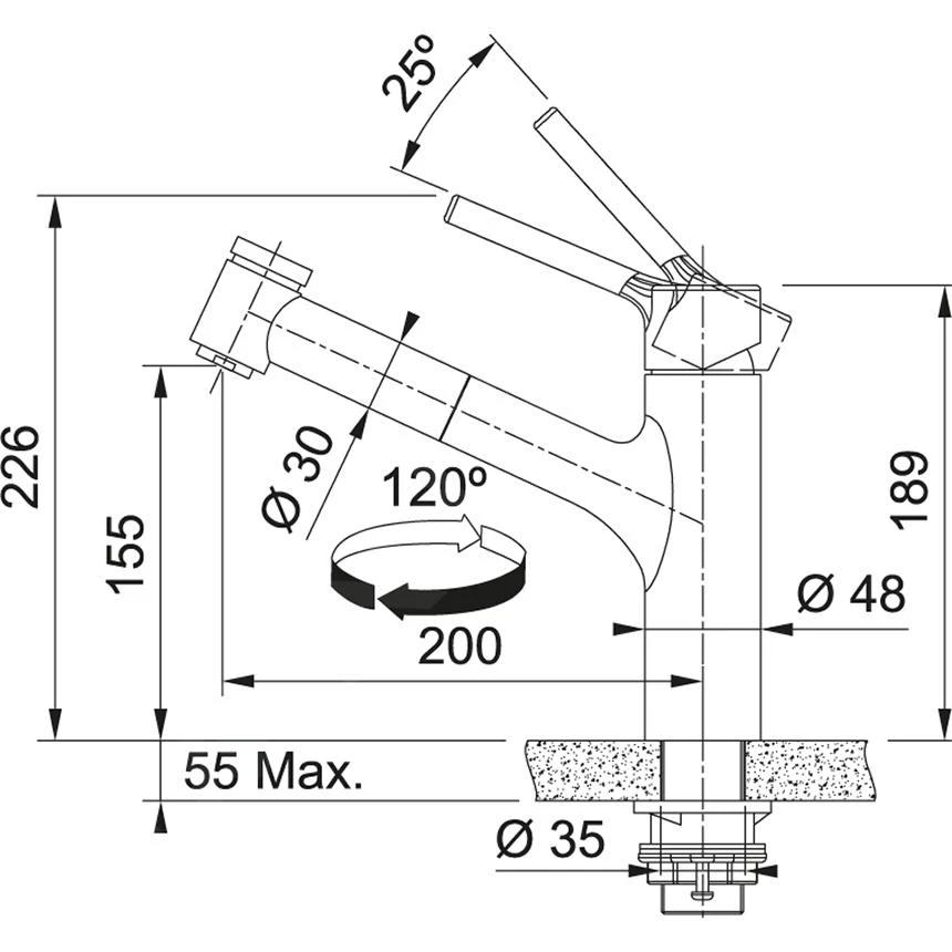 Franke Taros Neo - Spültischarmatur FC 6386.501 Mit Ausziehbarer Brause, Edelstahl 115.0596.386 4 Franke Taros Neo - Spültischarmatur FC 6386.501 Mit Ausziehbarer Brause, Edelstahl 115.0596.386 – Bild 2