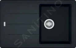 Franke Basis - Fragranit Spülbecken BFG 611-78, 780x500 Mm, Onyx 114.0285.169