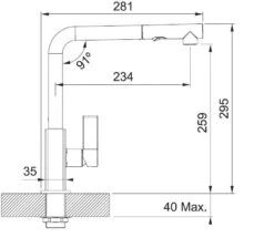 Franke Küchenarmaturen - Spültischarmatur FG 0392.084, Chrom / Steingrau 115.0392.369 -Küchenarmaturen Verkauf ae68dd8d576fadfd875851bd 1