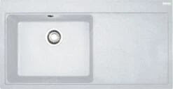 Franke Mythos - Fragranit Spülbecken MTG 611/2, 1000x515 Mm, Weiß Eis 114.0150.003