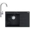 Franke Sets - Set G218, Fragranit Spülbecken CNG 611-78 TL/2 Und Küchenarmatur FP 0408.031, Schwarz Matt/Chrom 114.0650.818 -Küchenarmaturen Verkauf b4071b0e0022578177fd44e9