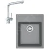 Franke Sets - Küchenset T50, Tectonite-Spüle SID 610-40 Und Spültischarmatur Samoa, Grau/ververchromtt 114.0508.402 -Küchenarmaturen Verkauf bbf0c5f47471909255d0f1d0