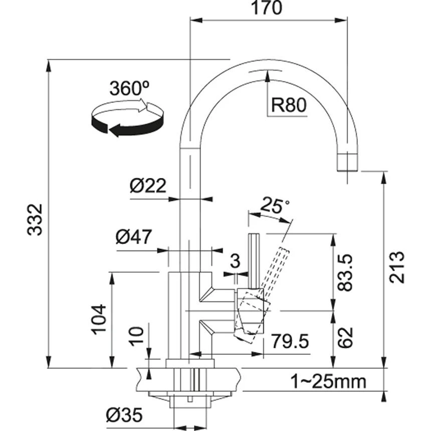 Franke Sets - Set G134, Fragranitspüle BFG 611 Und Armatur FC 650.031, Schwarz Matt / Chrom 114.0675.662 5 Franke Sets - Set G134, Fragranitspüle BFG 611 Und Armatur FC 650.031, Schwarz Matt / Chrom 114.0675.662 – Bild 3