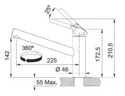 Franke Orbit - Einhebelmischer FC 3148.031, Verchromt 115.0623.148 -Küchenarmaturen Verkauf bca1269c2e76e951b2efe106