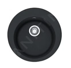 Franke Rondo - Fragranit Spülbecken ROG 610, 510 Mm, Rund, Onyx 114.0283.879