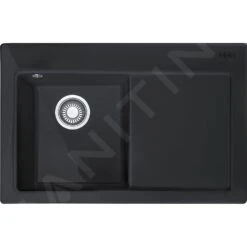 Franke Mythos - Keramikspüle MTK 611-78/2, 780x510 Mm, Onyx 124.0433.445