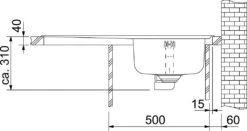 Franke Neptun - Spülbecken Edelstahl NEX 611/2, 860x510 Mm 101.0120.271 -Küchenarmaturen Verkauf c7626d7b3bde095ef1313a97 1
