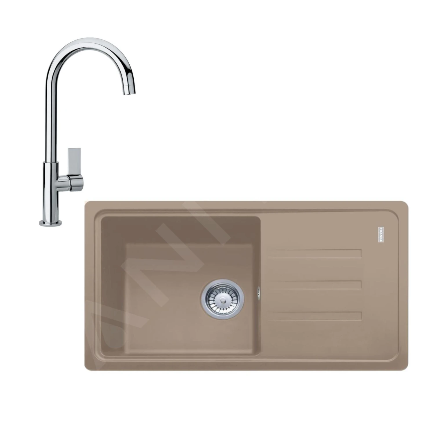 Franke Sets - Küchenset G119, Fragnitspüle BSG 611-78/39 Und Spültischarmatur FP 0408.031, Kaschmir/verchromt 114.0510.437 3 Franke Sets - Küchenset G119, Fragnitspüle BSG 611-78/39 Und Spültischarmatur FP 0408.031, Kaschmir/verchromt 114.0510.437