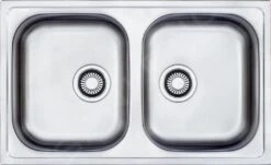 Franke Euroform - Spülbecken Edelstahl EFN 620-78, 780x475 Mm + Siphon 101.0120.102