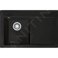 Franke Mythos - Keramikspüle MTK 611-78/2, 780x510 Mm, Anthrazit Matt 124.0433.447