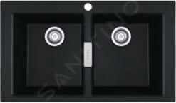 Franke Sirius 2.0 - Tectonitspülbecken S2D 620-86, 860x500 Mm, Schwarz 143.0637.161