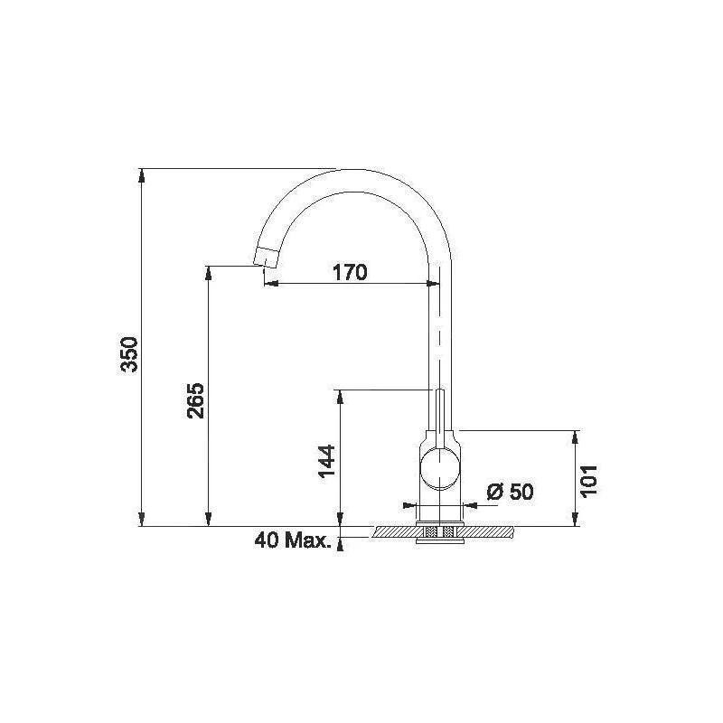 Franke Sets - Küchenset T41, Tectonite Spülbecken OID 611, Schwarz + Küchenarmatur FP 9900.099, Schwarz 114.0441.337 5 Franke Sets - Küchenset T41, Tectonite Spülbecken OID 611, Schwarz + Küchenarmatur FP 9900.099, Schwarz 114.0441.337 – Bild 3