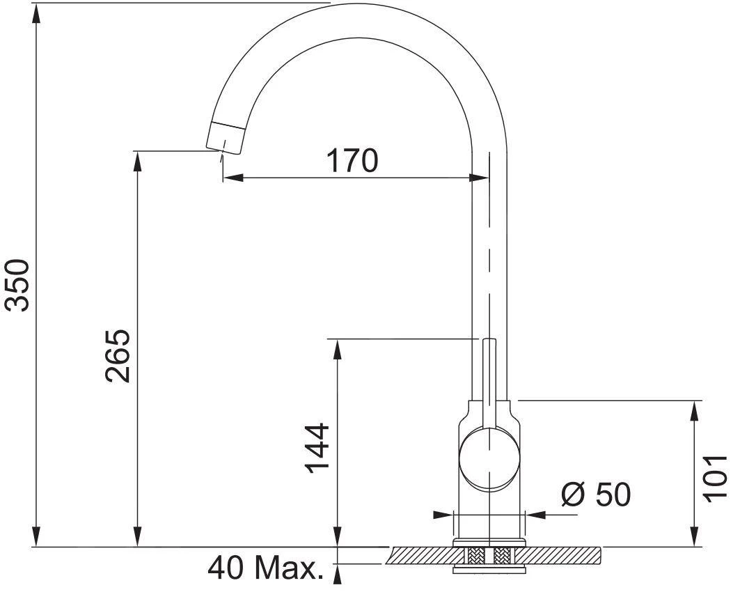 Franke Sets - Set G245, Fragranitspüle MRG 610-52 RTL Und Armatur FP 9000.084, Grauer Stein 114.0675.639 5 Franke Sets - Set G245, Fragranitspüle MRG 610-52 RTL Und Armatur FP 9000.084, Grauer Stein 114.0675.639 – Bild 3