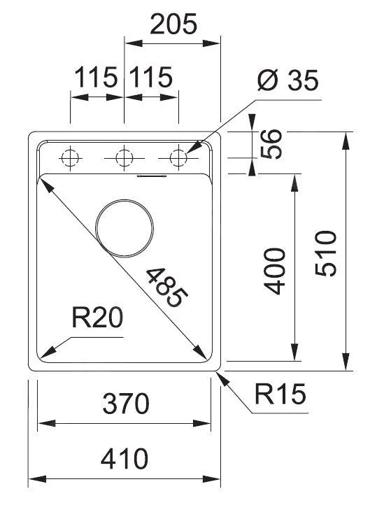 Franke Sets - Set G240, Fragranitspüle MRG 610-37 RTL Und Armatur FP 0408.031, Onyx / Chrom 114.0675.647 4 Franke Sets - Set G240, Fragranitspüle MRG 610-37 RTL Und Armatur FP 0408.031, Onyx / Chrom 114.0675.647 – Bild 2