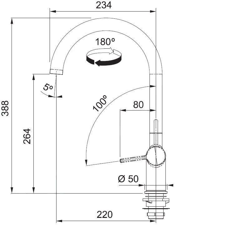 Franke Active - Einhebelmischer FN 4089.901, Schwarz Matt 115.0653.398 4 Franke Active - Einhebelmischer FN 4089.901, Schwarz Matt 115.0653.398 – Bild 2