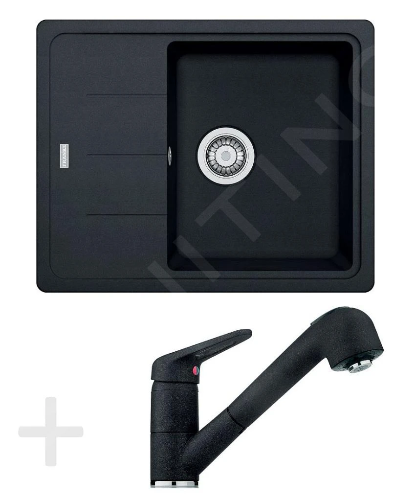 Franke Sets - Küchenset G55, Fragranit Spülbecken BFG 611-62, Onyx + Küchenarmatur FC 9547, Onyx 114.0323.817 3 Franke Sets - Küchenset G55, Fragranit Spülbecken BFG 611-62, Onyx + Küchenarmatur FC 9547, Onyx 114.0323.817